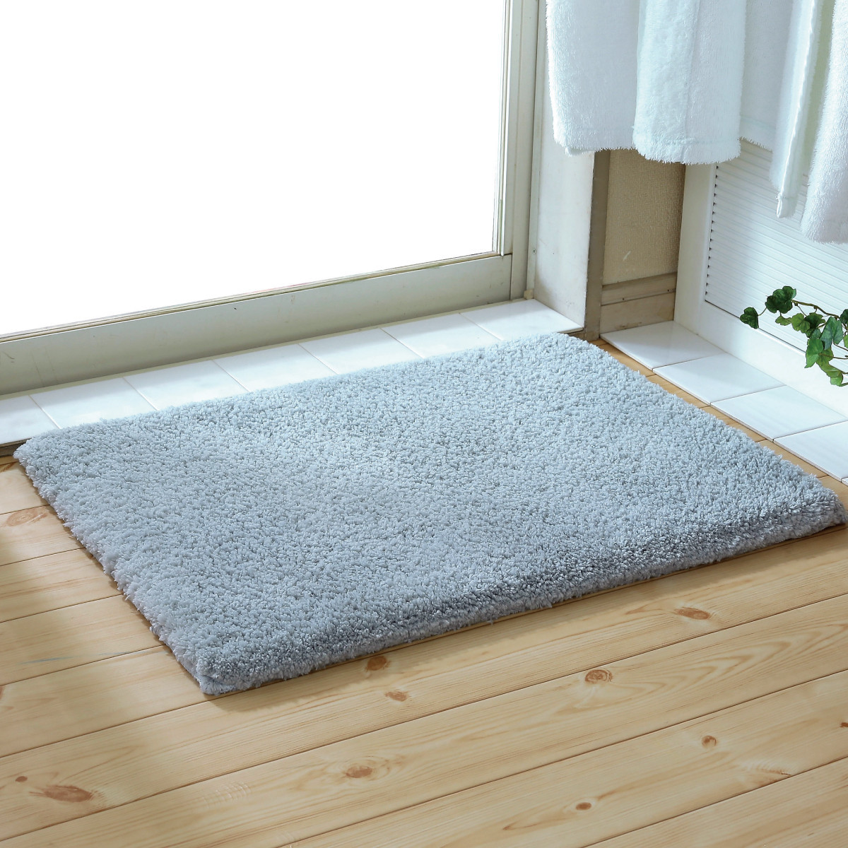 エンジェルステップ バスマット 45×60cm ライトグレー ［hd5］