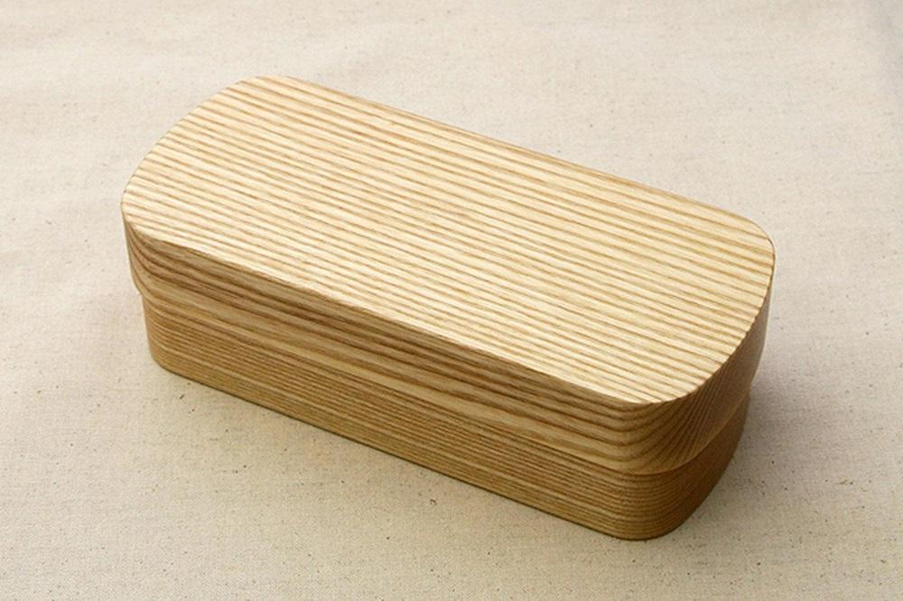 銘木弁当箱 ホワイトアッシュ ナノコート【TN13】