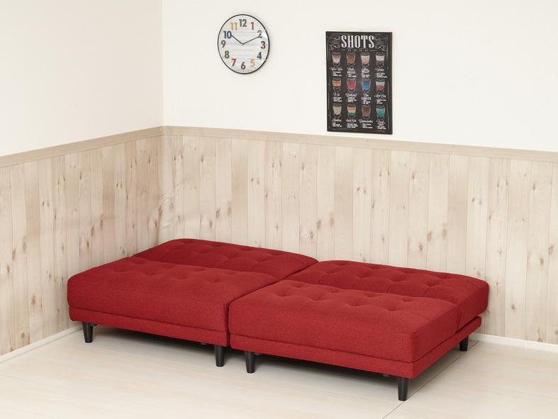 New離せるソファーベッド　ラズベリー