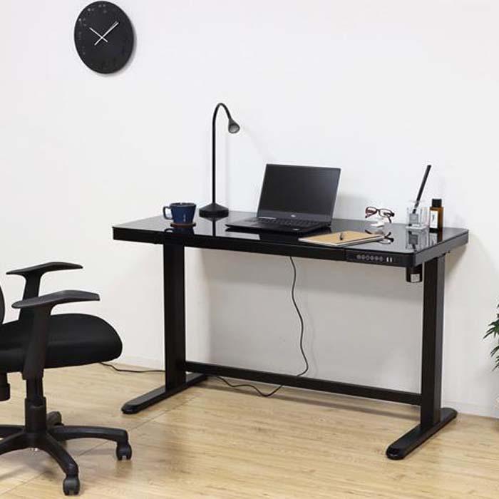 【ブラック】電動昇降デスク メモリー機能付