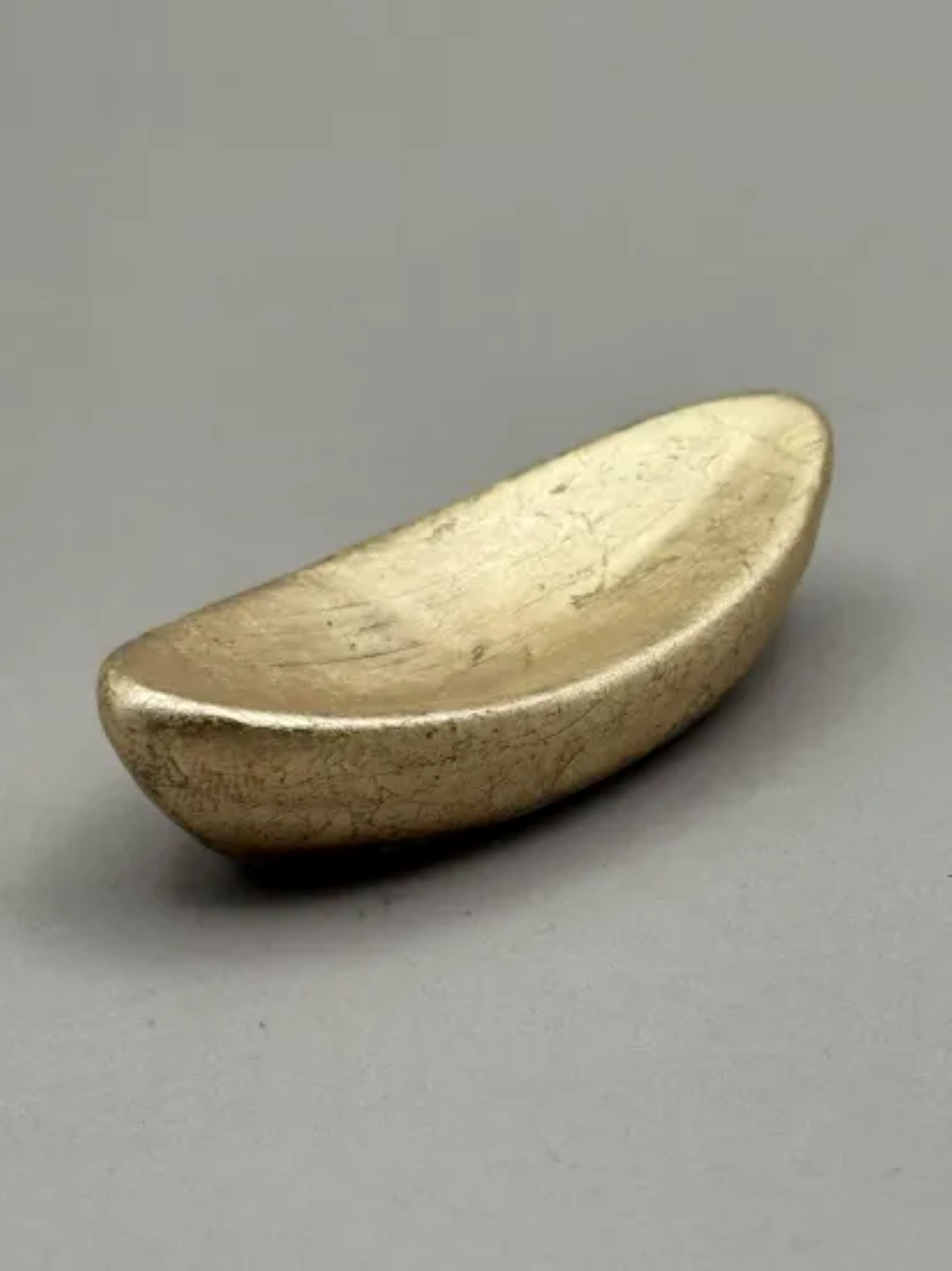 箸置き 舟型 箔貼り金［NF224］