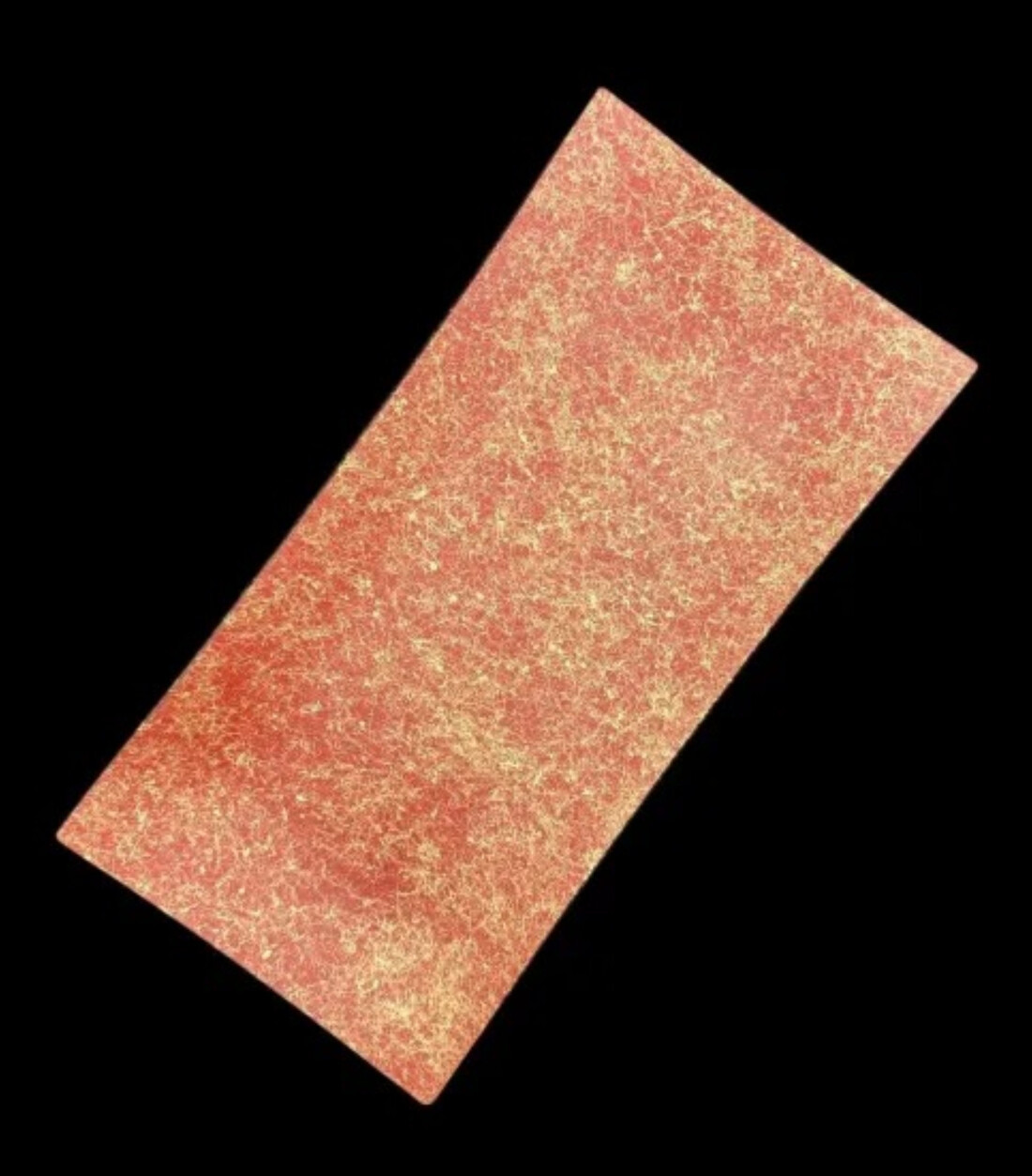 波レクタングルプレート 乱糸(マット仕上げ)本朱［NF101］