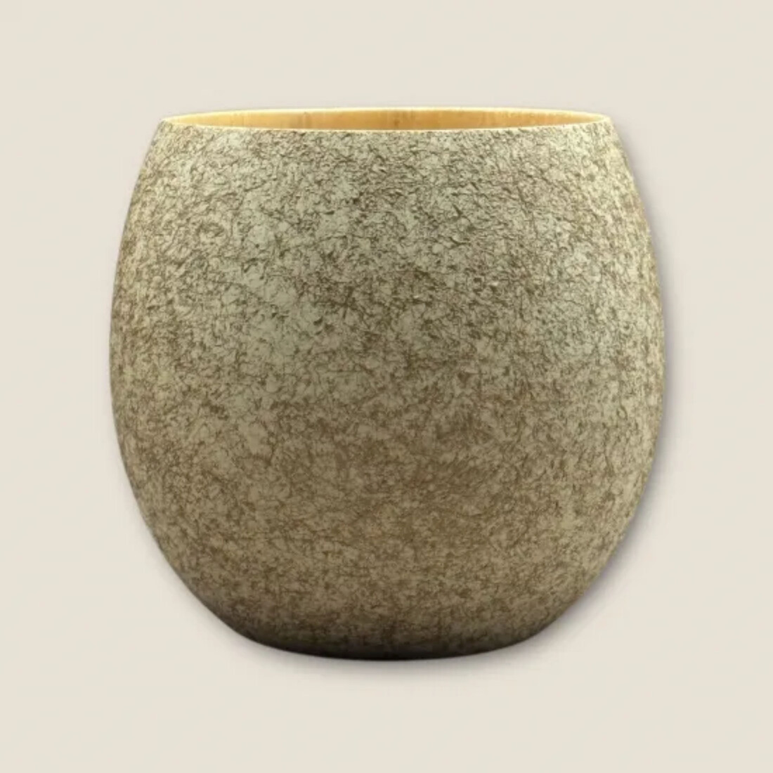 木製 エッグカップ 乱糸マット仕上げ 漆白［NF122］