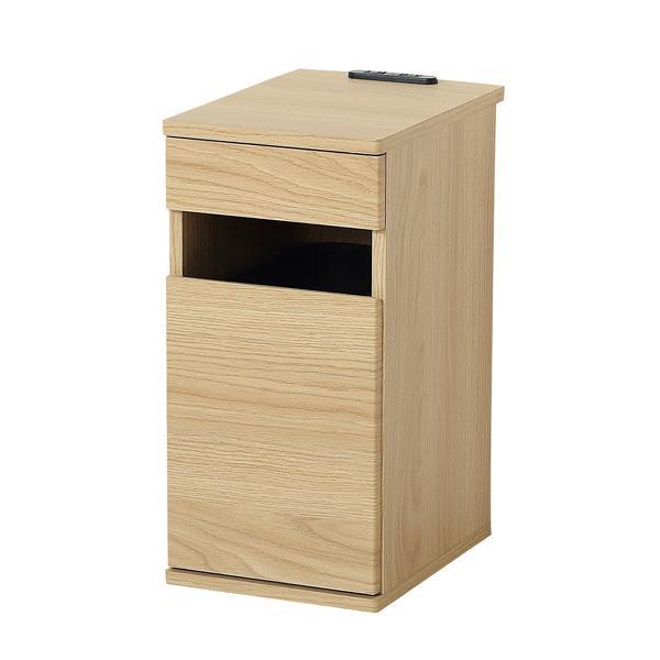 コンセント付ダストボックス ナチュラル