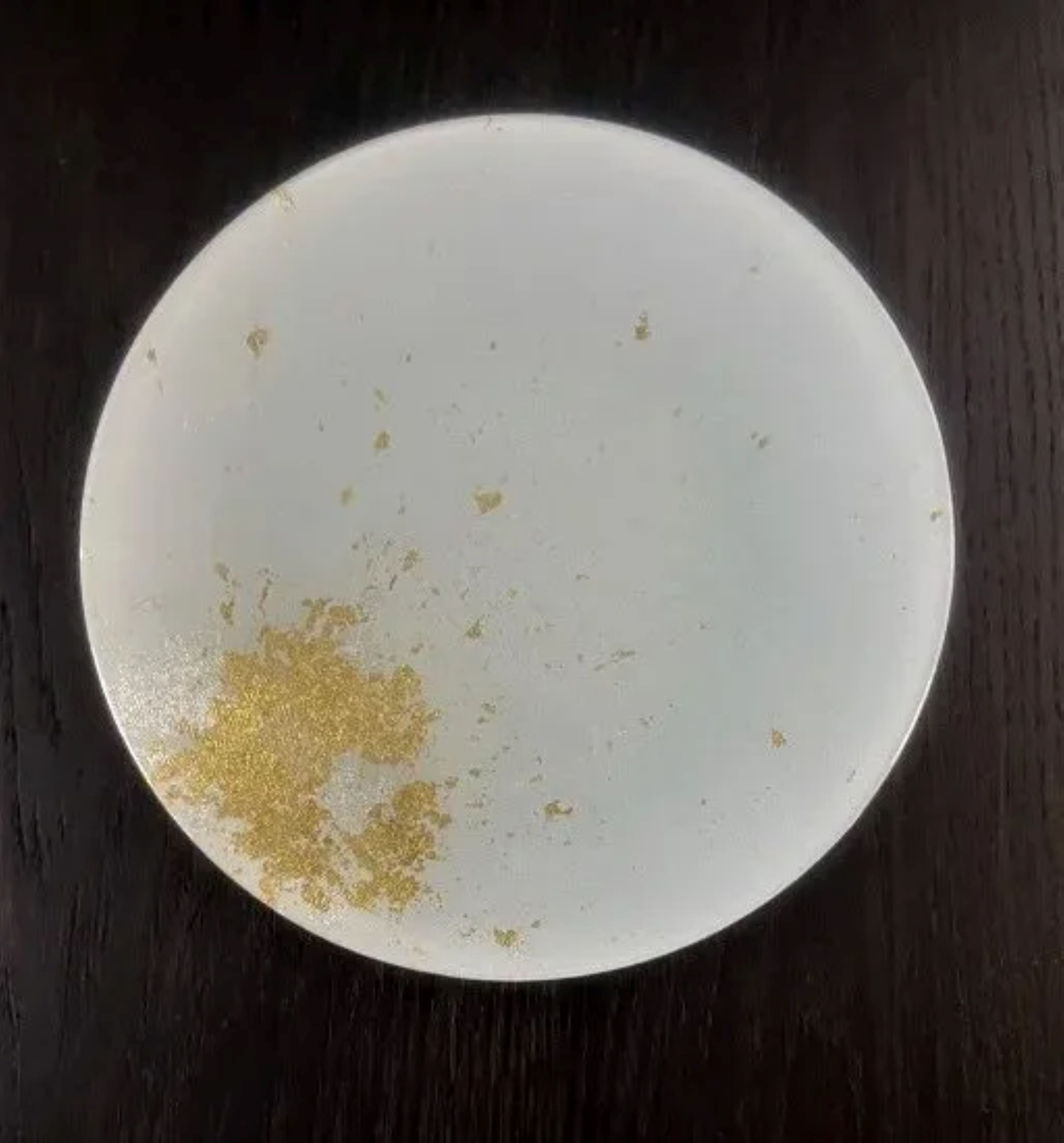 フラットプレート(D) 古代塗り金箔純白［NF215］