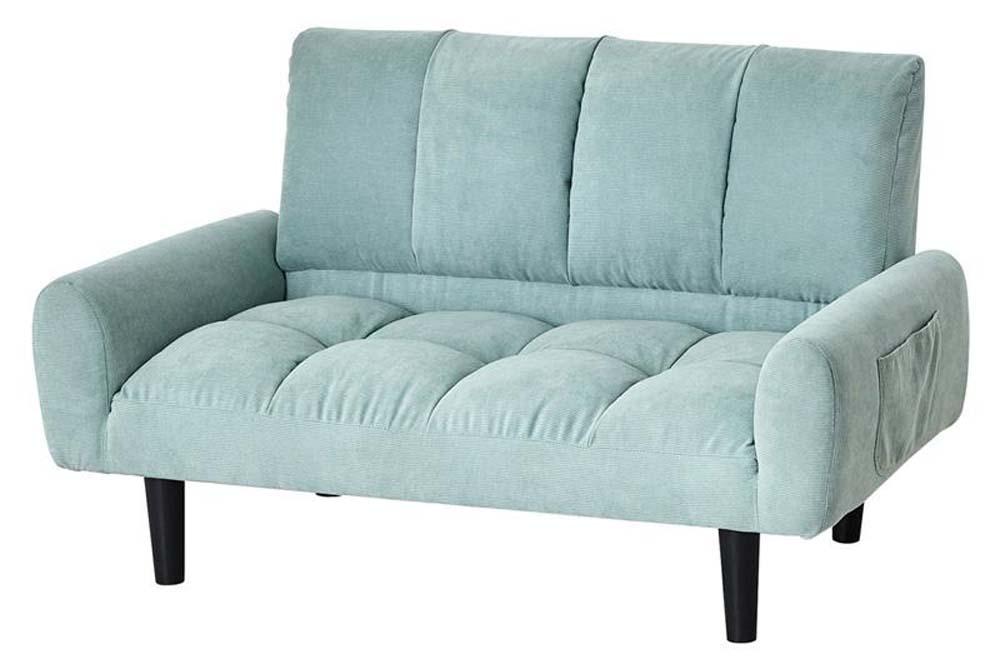 2Pコーデュロイ ソファー スプレーグリーン 家具