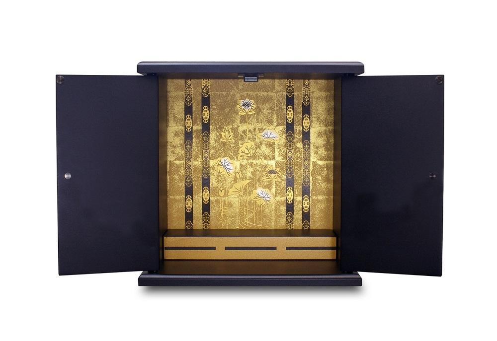 タツクラフト 紀州塗り ミニ仏壇 小 鉄黒 【Tk280】