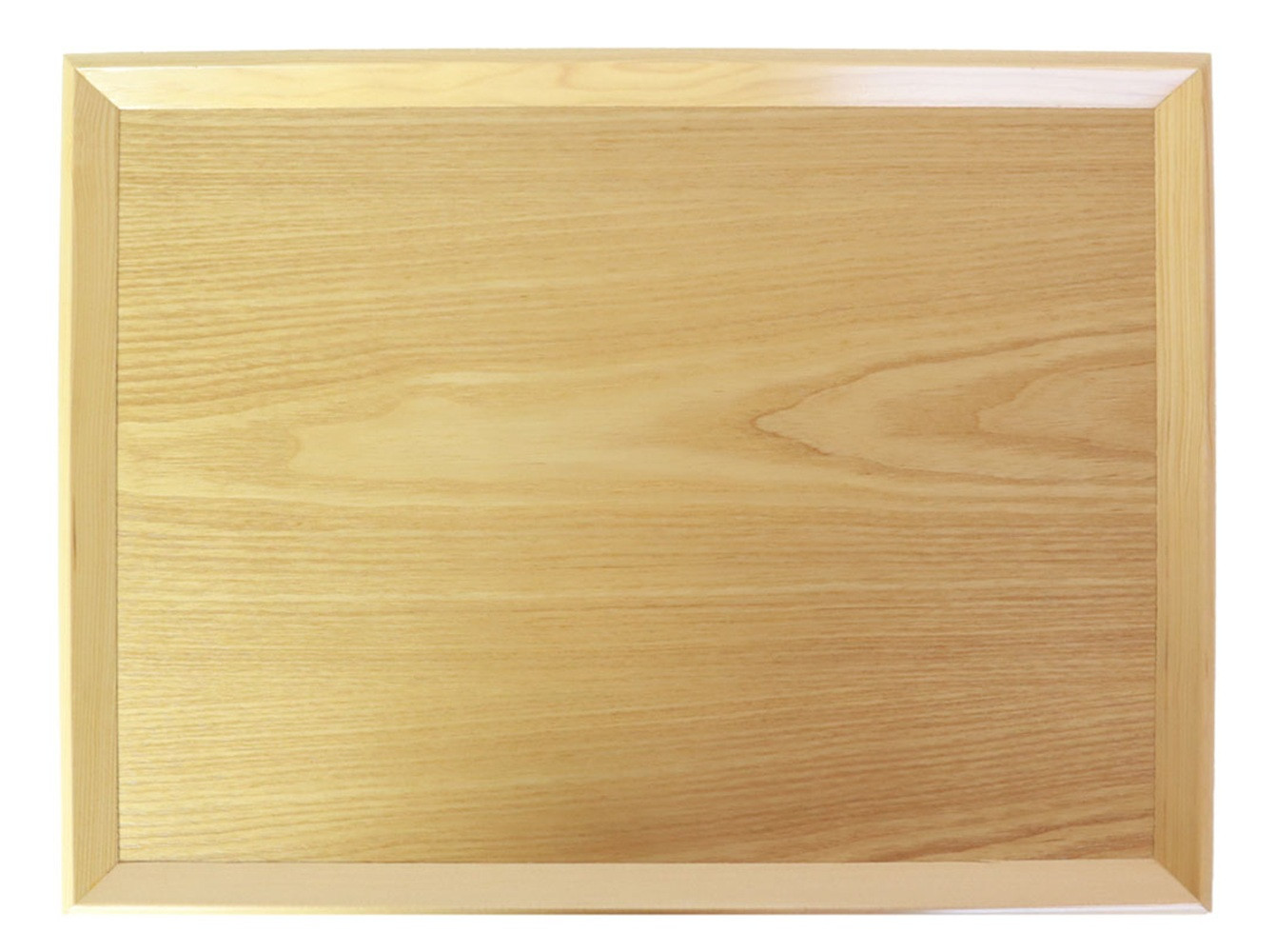 みよし漆器本舗 トレー お盆 木製 40cm ノンスリップ 長角膳 大きい 白木