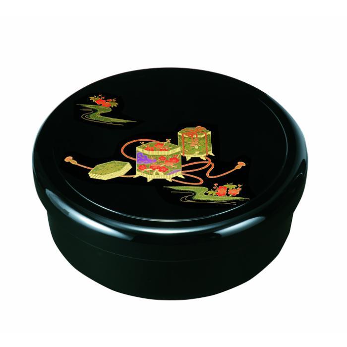 10.5寸 茶櫃 平安物語 (金蒔絵)【YG52】