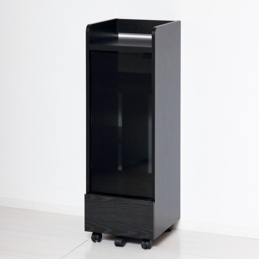 ゲーム機ラックキャスター付き 【ブラック】