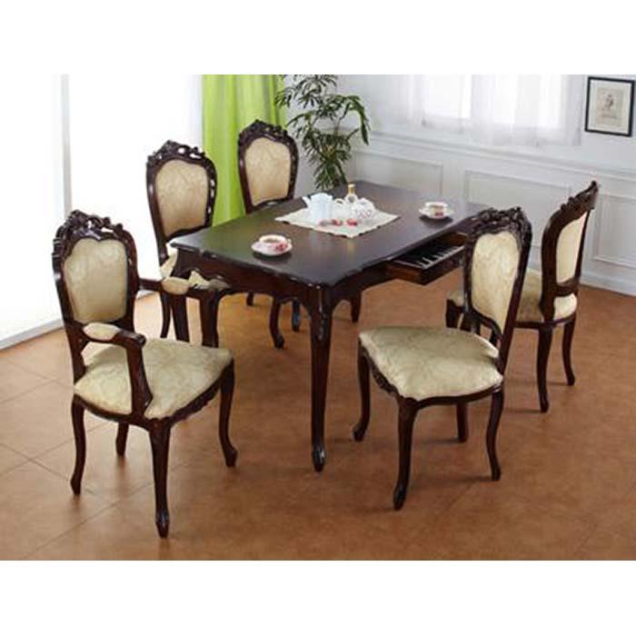 【ブラウン】フランシスカ チェアー肘付