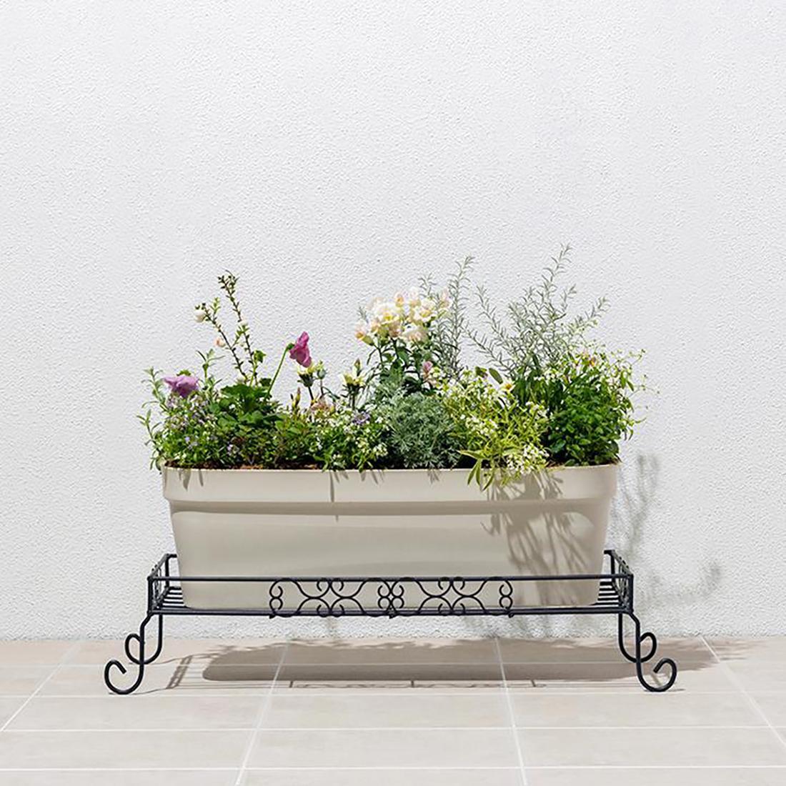 98919500 デザインフラワースタンド スクエア S 約幅71.5cm×奥行31.5cm×高さ15cm