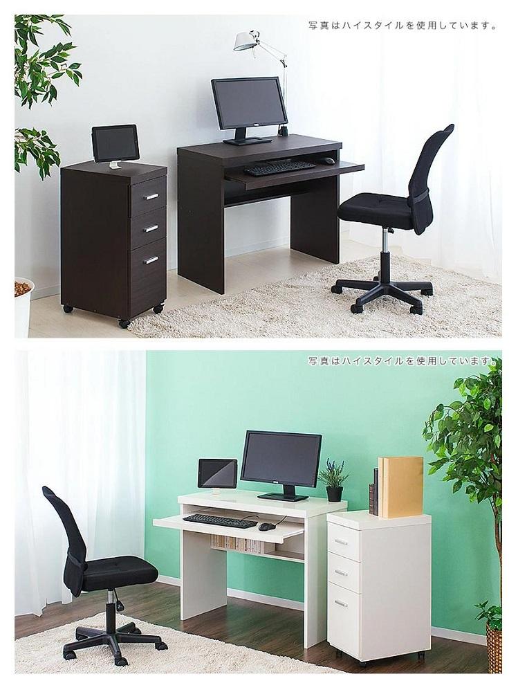 パソコンデスク（フロアタイプ） ブラウン AKS100962001