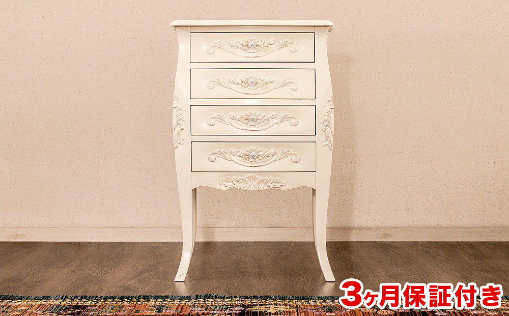 コモ チェスト 引出し 4D ホワイト sb92171