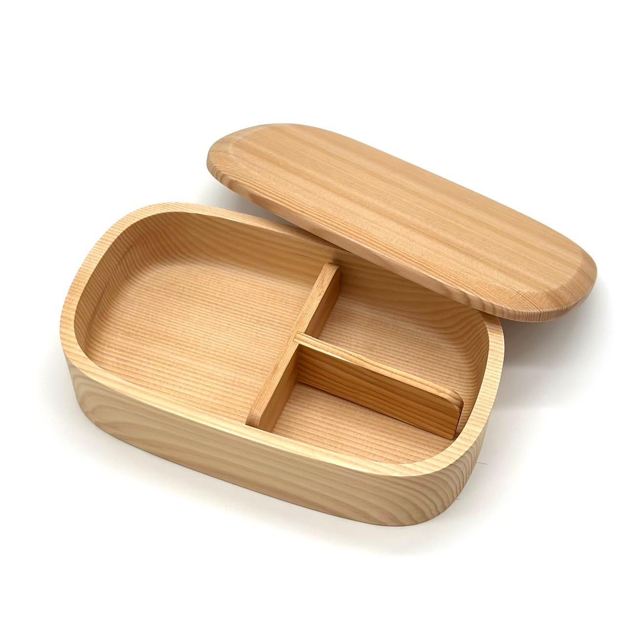 紀州塗り 食洗機対応 くりぬき弁当箱 白木 ランチボックス お弁当 かわいい 弁当女子 弁当男子