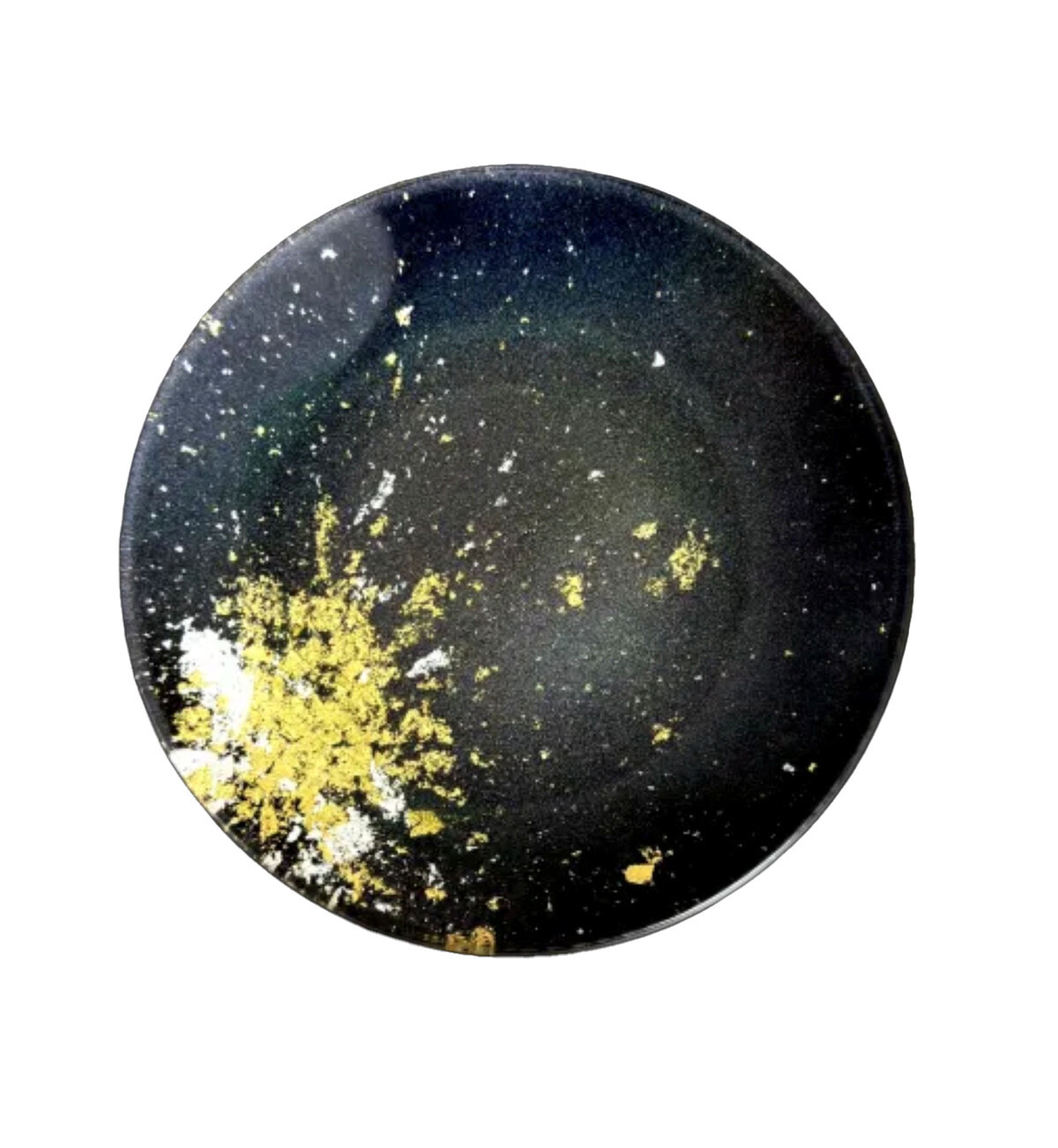 丸小皿 マジョ（金箔）レインボー［NF177］