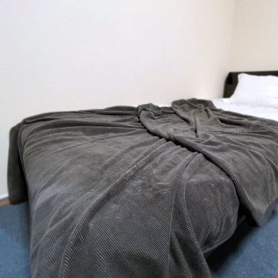 活生綿モノトーン毛布　グレー【1182880】