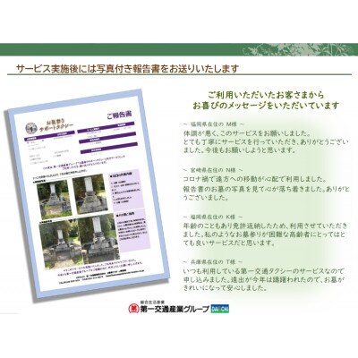 【橋本市限定】お墓参り代行サービス(1回)【1287639】