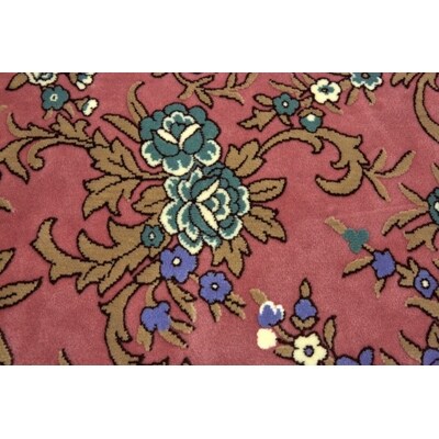 玄関マット 50×80 洗える マット 高級 金華山織 花ストリーク ピンク【1064273】