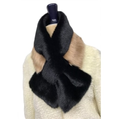 OKADA TEXTILE リボン風エコファーティペット(キャメル)【1071750】