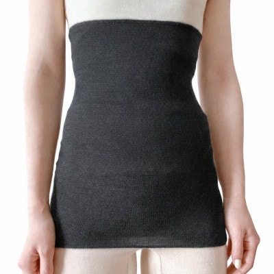 シルク100%オールシーズン腹巻き(男女兼用)【チャコール1枚】【1487954】