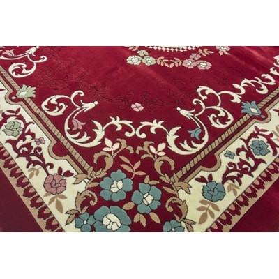 絨毯 ラグマット 3畳 長方形 250×200 洗える 厚手 プエブロ エンジ【1125211】