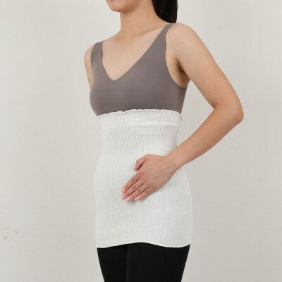 和歌山県産プレミアムシルク腹巻き　キナリ【1117228】