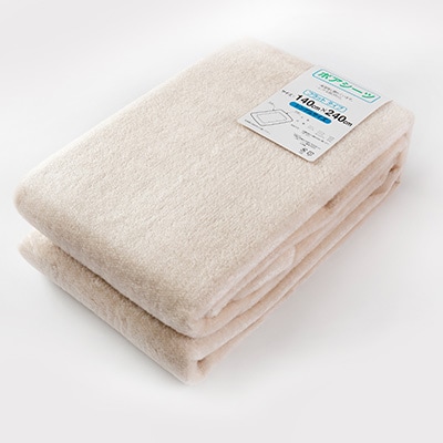 フラットシーツ 敷毛布 シングル アクリル ボアシーツ 敷布団カバー ベージュ【1019438】