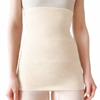 シルク100%オールシーズン腹巻き(男女兼用)【クリーム1枚】【1487958】