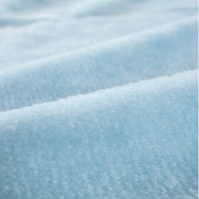 フラットシーツ 敷毛布 シングル アクリル ボアシーツ 敷布団カバー ブルー【1059590】