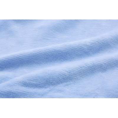 ベッドシーツ シングル 綿100 洗える ボックスシーツ ベッド用 綿ボア ブルー【1019449】