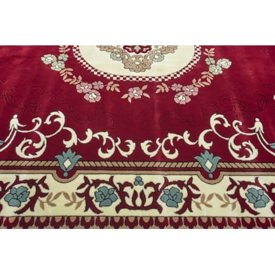 絨毯 ラグマット 3畳 長方形 250×200 洗える 厚手 プエブロ エンジ【1125211】