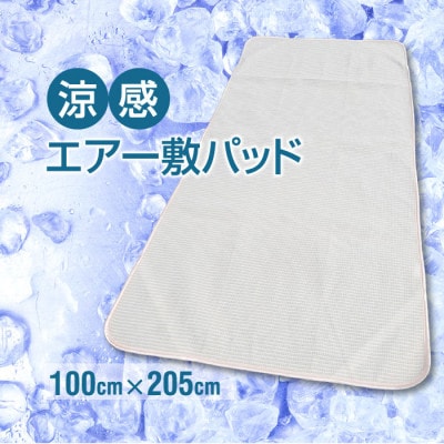涼感エアー 制菌加工 敷パッド シングル ベージュ【1315358】