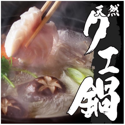 天然クエ鍋セット 肉厚&コラーゲンたっぷり【配送不可地域：離島】【1275188】