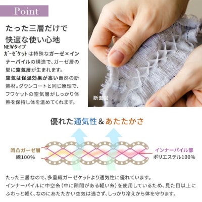 New typeガーゼケット 150×200cm ネイビー×グレー【1600930】