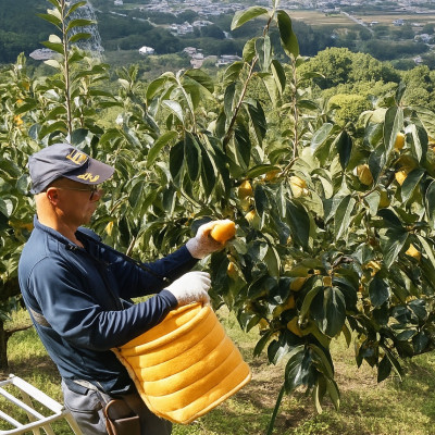 【先行受付】柳フルーツ園の富有柿【1362150】