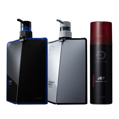 【2ヵ月毎定期便】スカルプD　シャンプー+パックコンディショナー+育毛トニック ドライセット全6回【1592035】