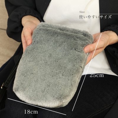 ショルダーバッグ  フェイクファー レディース FE9013  スマホポケット グレー【1519460】