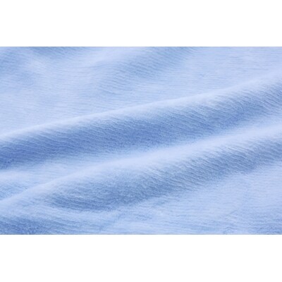 ベッドシーツ ダブル 綿100 洗える ボックスシーツ ベッド用 綿ボア ブルー【1049219】