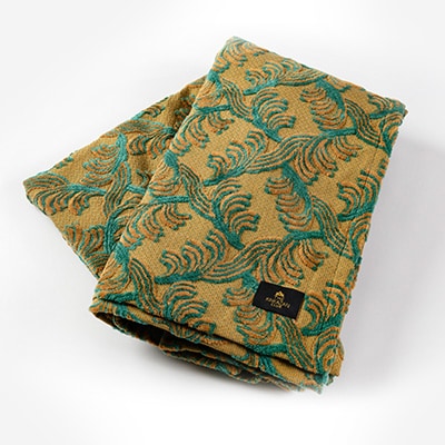 金華山織カバーリングシリーズ(フェザー)ソファカバー 2.5人掛け  イエロー系【1359283】