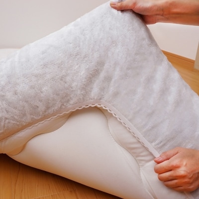 ワンタッチシーツ 敷毛布 シングル アクリル 布団用 洗える 全周ゴム付 ブルー【1019452】