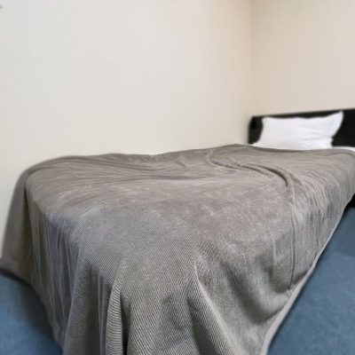 活生綿モノトーン毛布　ライトグレー【1182882】