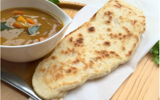 天然酵母のナン　5枚 /  天然酵母 ナン カレー ごはん おやつ インド料理 和歌山 龍神 【mpt011】