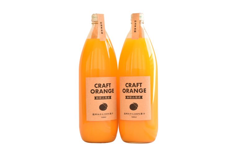 温州みかんジュース CRAFT ORANGE 100％果汁 2本 / 早生みかん 早生 ミカン 柑橘 ジュース deuce じゅーす フルーツ 果物 紀州産 和歌山県【kjt013】