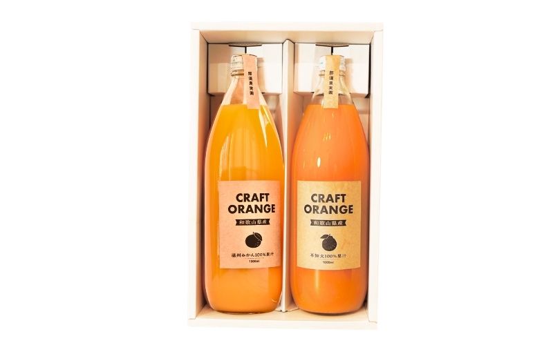 みかんジュース & 不知火ジュース CRAFT ORANGE 100％果汁 各種1本 / 早生みかん 早生 ミカン 柑橘 不知火 ジュース deuce じゅーす フルーツ 果物 紀州産 和歌山県【kjt014】