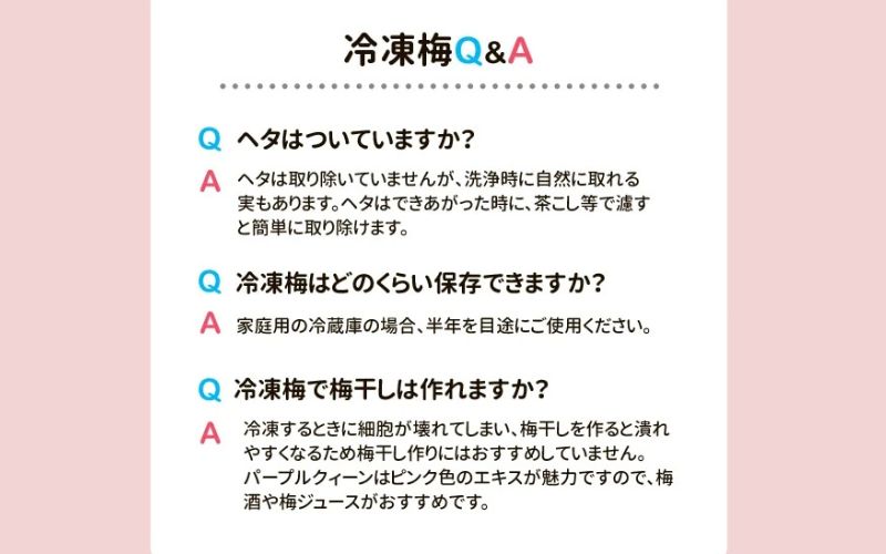 冷凍パープルクィーン 1.6kg（400g×4） / 紀州南高梅 南高梅 青梅 梅 ウメ うめしごと 紀州 梅酒 梅ジュース 梅シロップ 和歌山県 田辺市 【kng031】