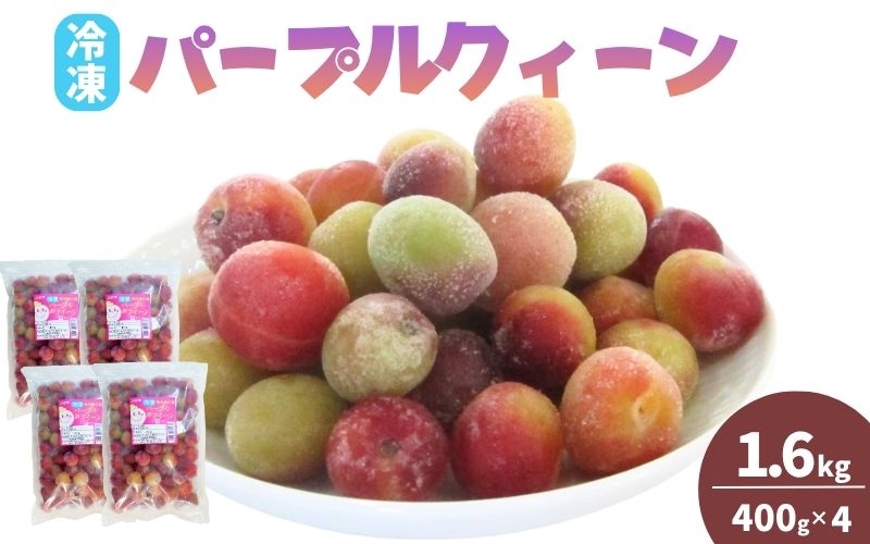 冷凍パープルクィーン 1.6kg（400g×4） / 紀州南高梅 南高梅 青梅 梅 ウメ うめしごと 紀州 梅酒 梅ジュース 梅シロップ 和歌山県 田辺市 【kng031】