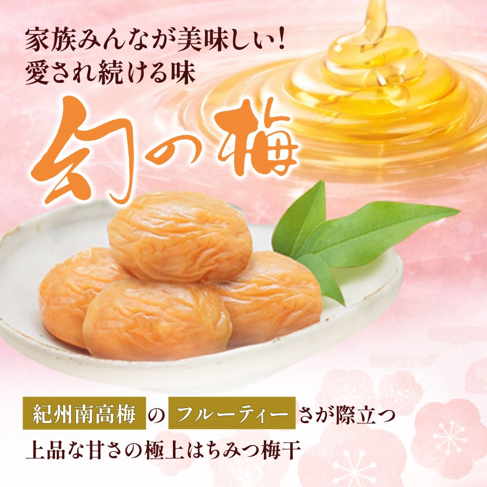 【6ヶ月定期便】 大人気梅干し  幻の梅 1kg (粒3L/約45粒) <はちみつ梅干/塩分5％> / 梅干し 梅干 紀州南高梅 南高梅 梅 和歌山 田辺 はちみつ 蜂蜜 減塩 5％ 塩分控えめ ご飯のお供 お歳暮 お歳暮ギフト プレゼント【okh031-tk】