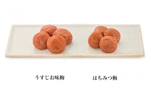 紀州梅干　かさね（２種のかさね）うすじお味梅1kg（塩分約9％）・はちみつ梅1kg（塩分約8％） / A級品 紀州南高梅 贈答品 うす塩味梅 はちみつ梅 詰め合わせ 贈り物 和歌山 田辺市【umk002】