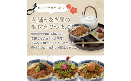 紀州南高梅ひつまぶし ４食セット（2食入り×2セット）《うなぎ》 / 和歌山 田辺市 国産 国産鰻 鰻 うなぎ ひつまぶし 梅ひつまぶし 紀州南高梅 南高梅 梅干し 梅 土用の丑の日 冷凍【ots007】